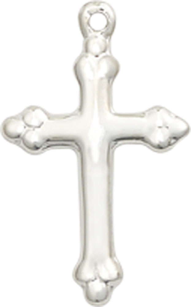 Sterling Silver Cross Medal - With Box