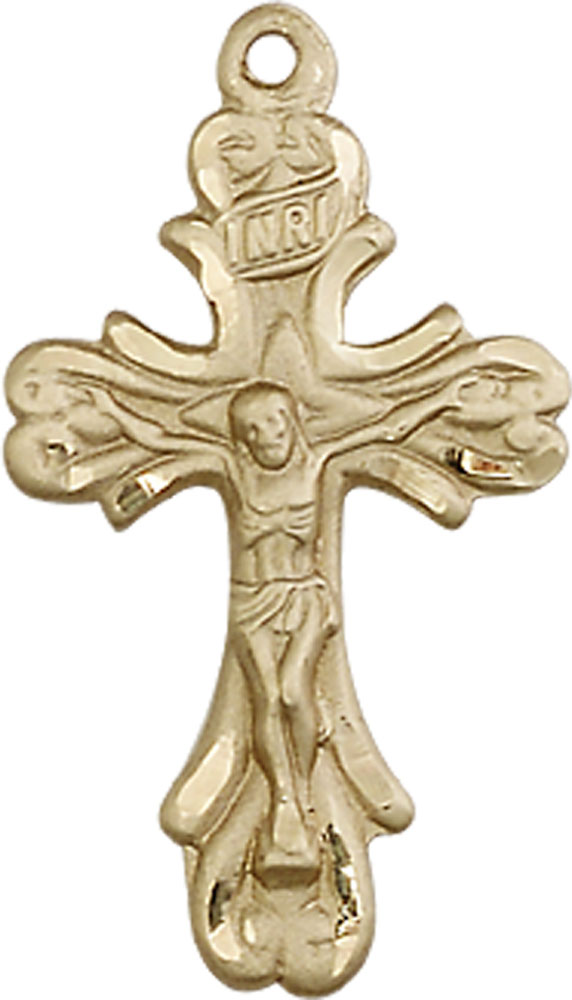 14kt Gold Filled Crucifix Medal