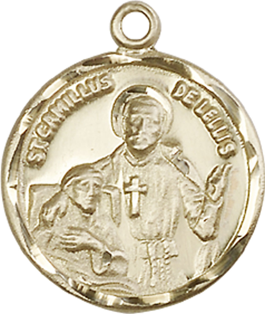 14kt Gold Filled Saint Camillus of Lellis Medal