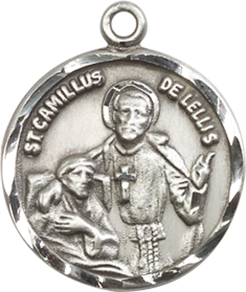 Sterling Silver Saint Camillus of Lellis Medal