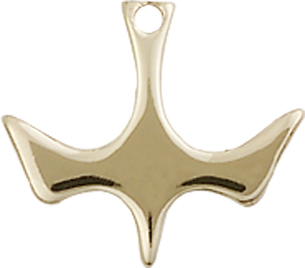 14kt Gold Holy Spirit Medal