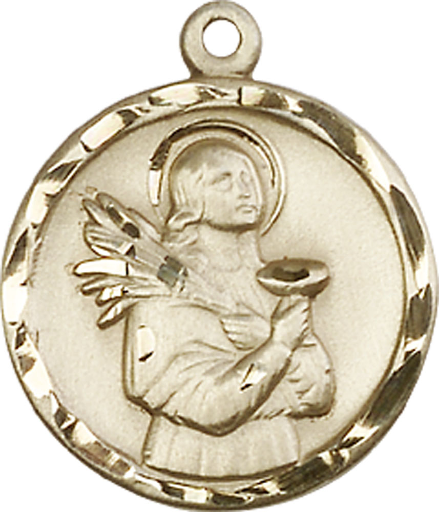 14kt Gold Filled Saint Lucy Medal