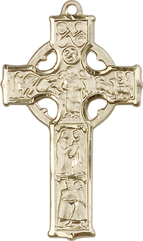 14kt Gold Filled Celtic Cross Medal