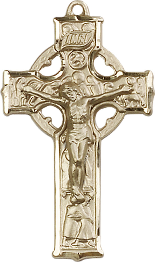 14kt Gold Filled Celtic Crucifix Medal