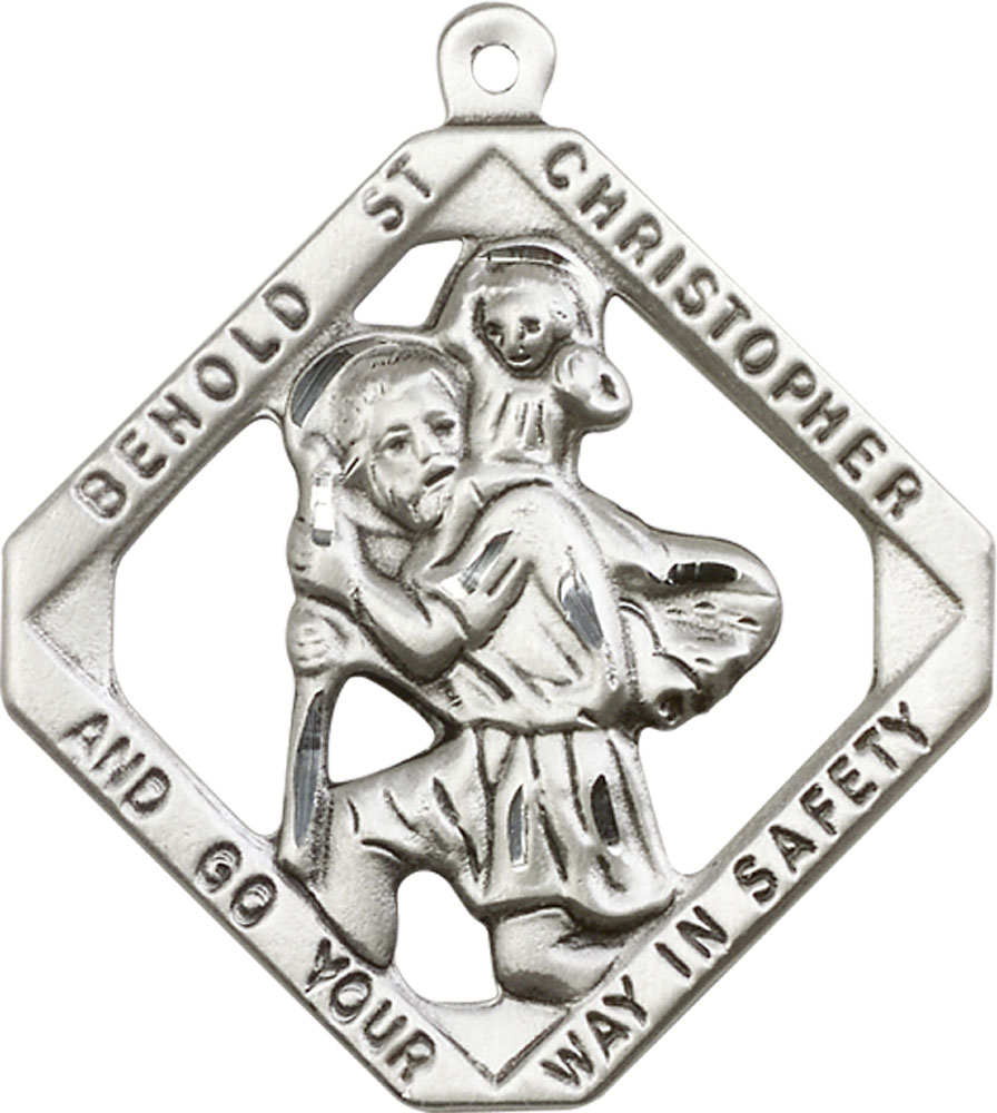 Sterling Silver Saint Christopher Medal