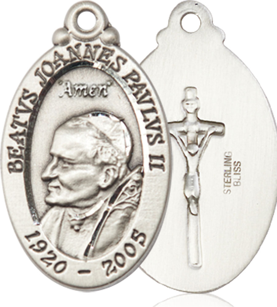 Sterling Silver Saint John Paul II Medal