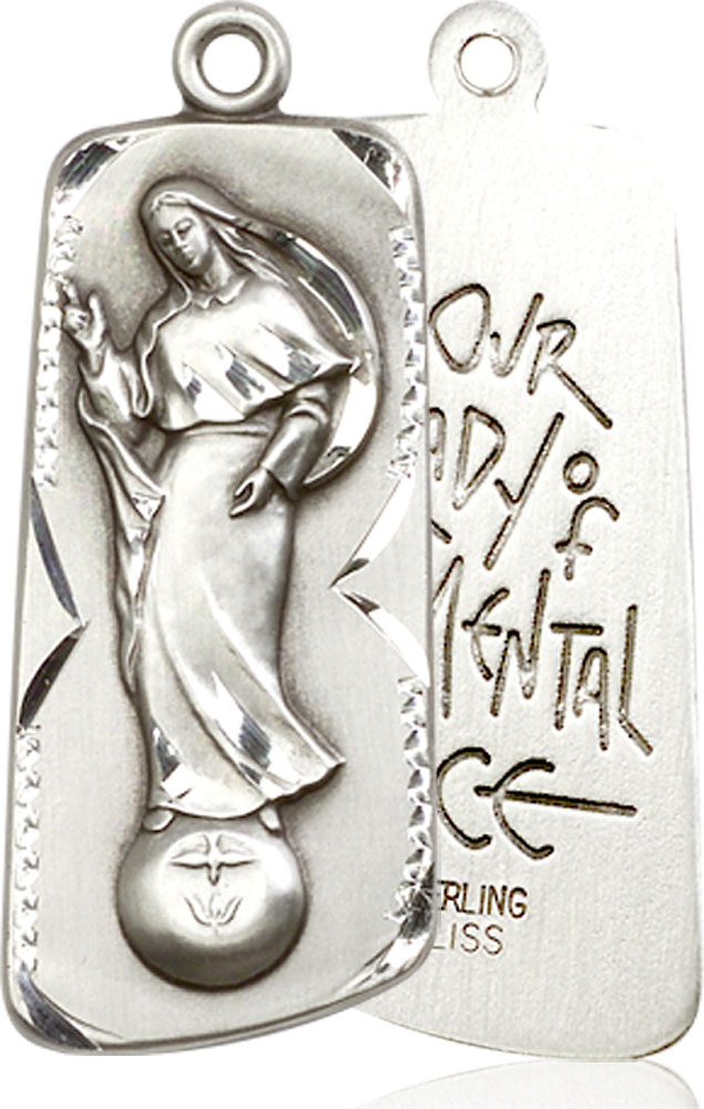 Sterling Silver Our Lady of Mental Peace Medal