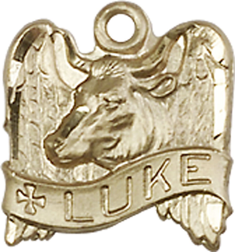 14kt Gold Filled Saint Luke Medal