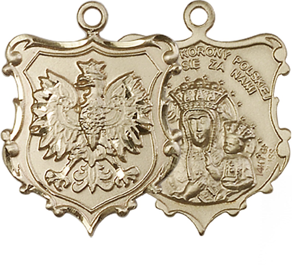 14kt Gold Filled Our Lady of Czestochowa Medal
