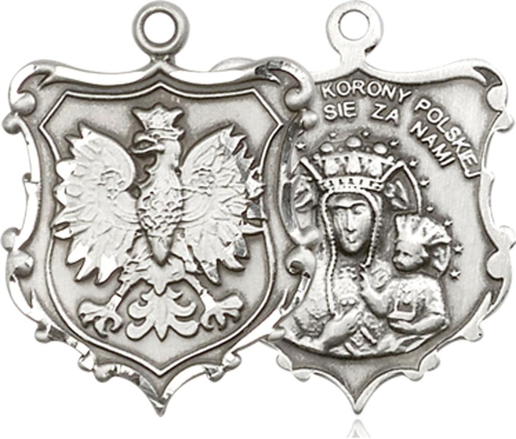 Sterling Silver Our Lady of Czestochowa Medal