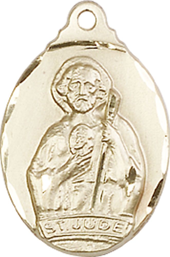 14kt Gold Saint Jude Medal