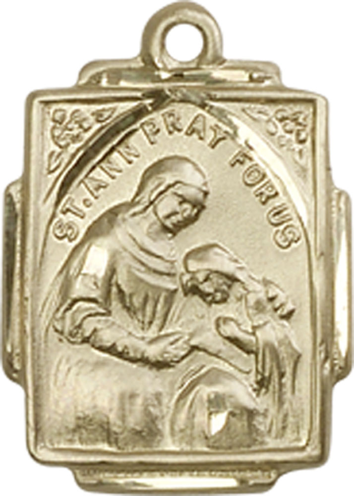 14kt Gold Saint Ann Medal