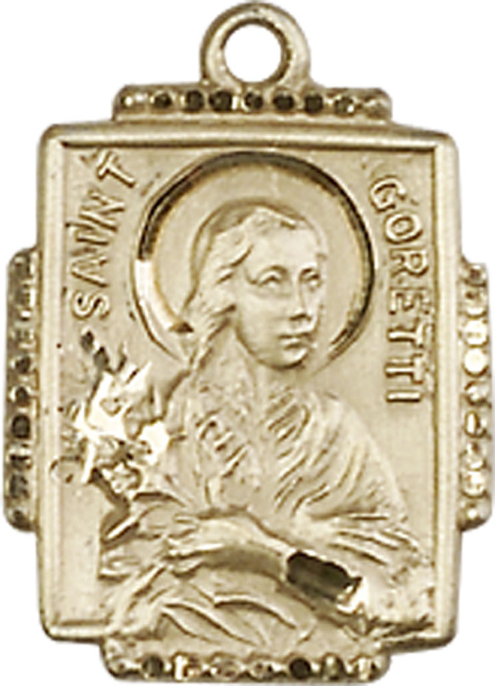 14kt Gold Saint Maria Goretti Medal