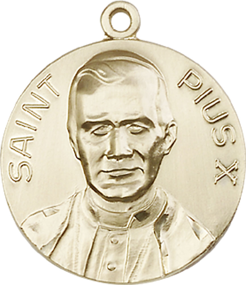 14kt Gold Pope Pius X Medal