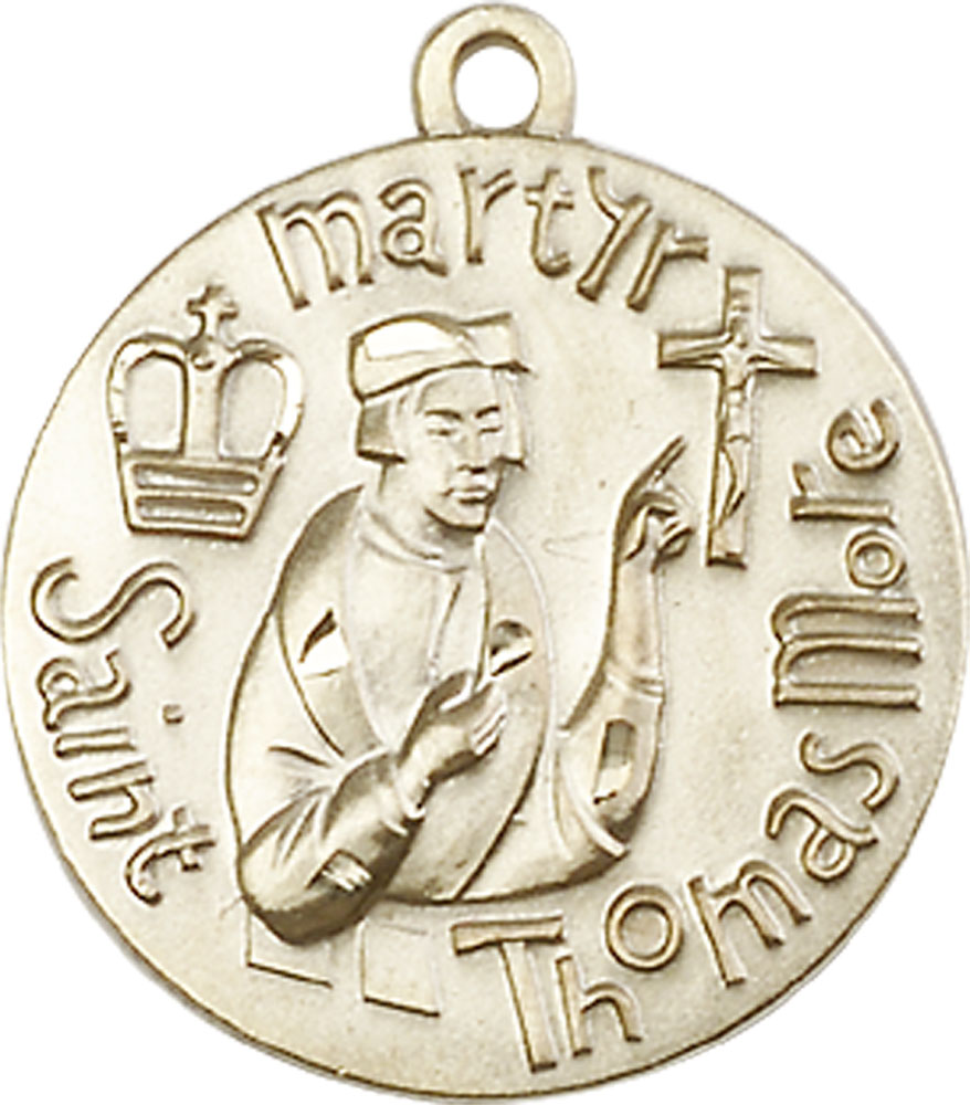 14kt Gold Saint Thomas More Medal