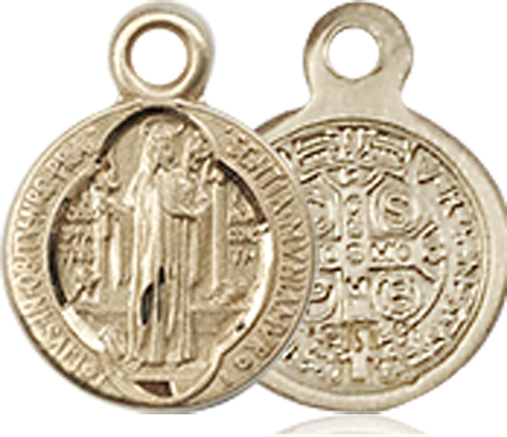 14kt Gold Saint Benedict Medal