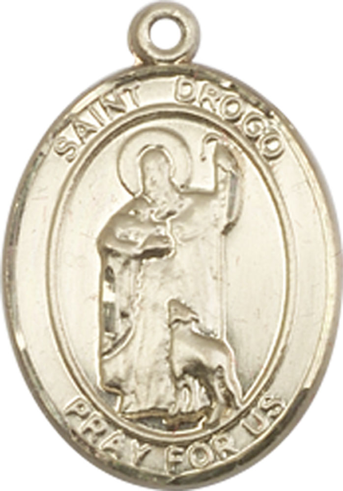 14kt Gold Saint Drogo Medal