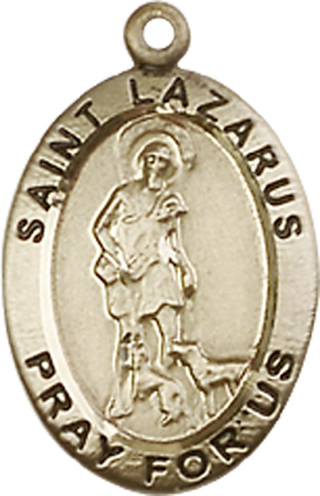 14kt Gold Saint Lazarus Medal
