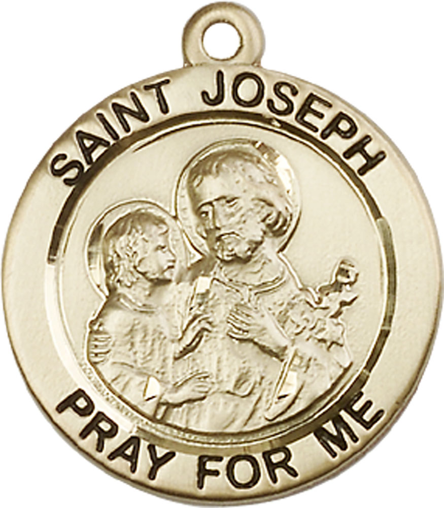 14kt Gold Saint Joseph Medal