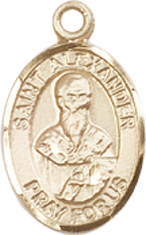 14kt Gold Saint Alexander Sauli Medal