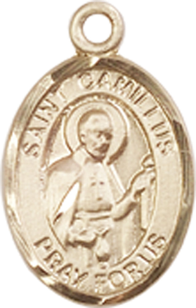 14kt Gold Saint Camillus of Lellis Medal