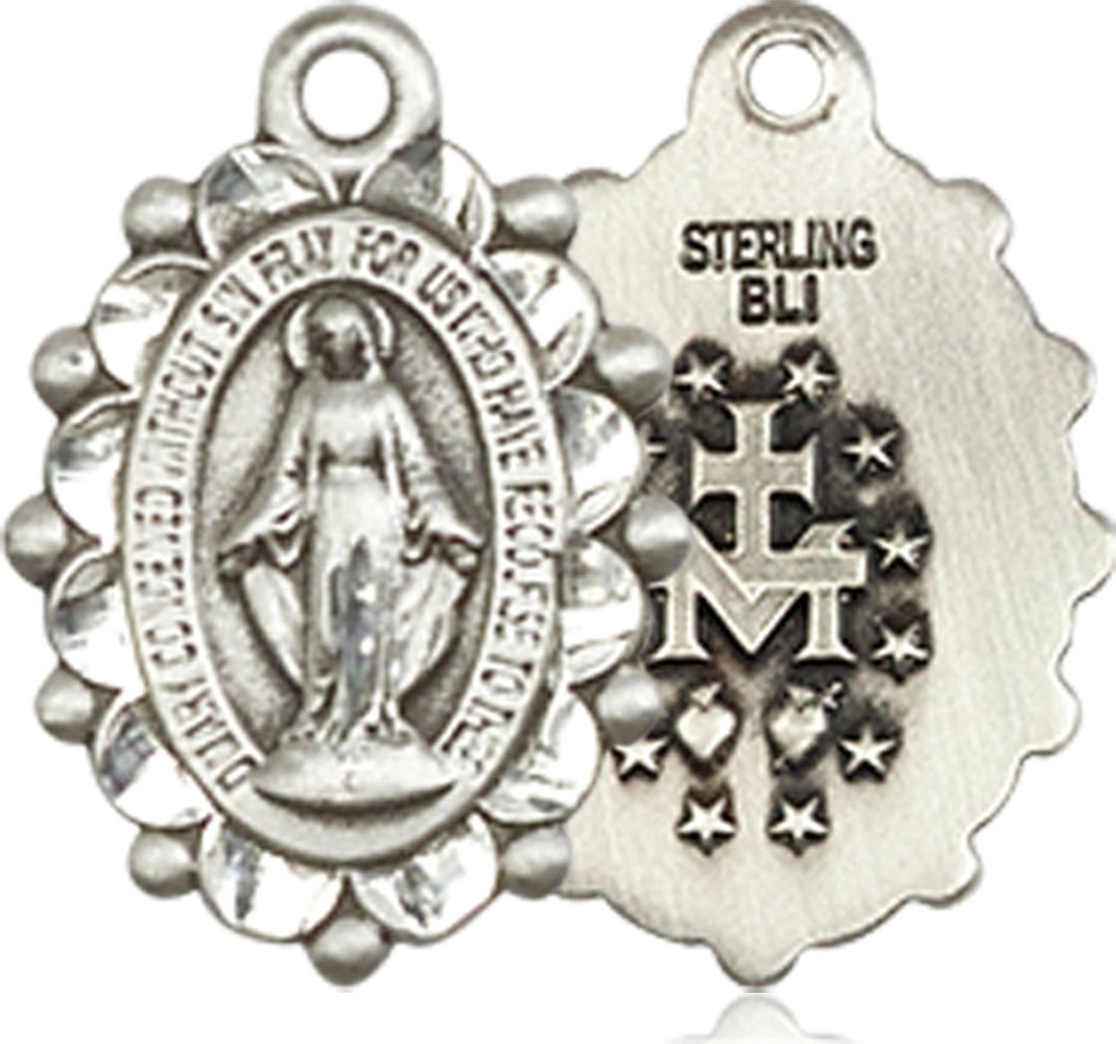 Sterling Silver Miraculous Medal - With Box