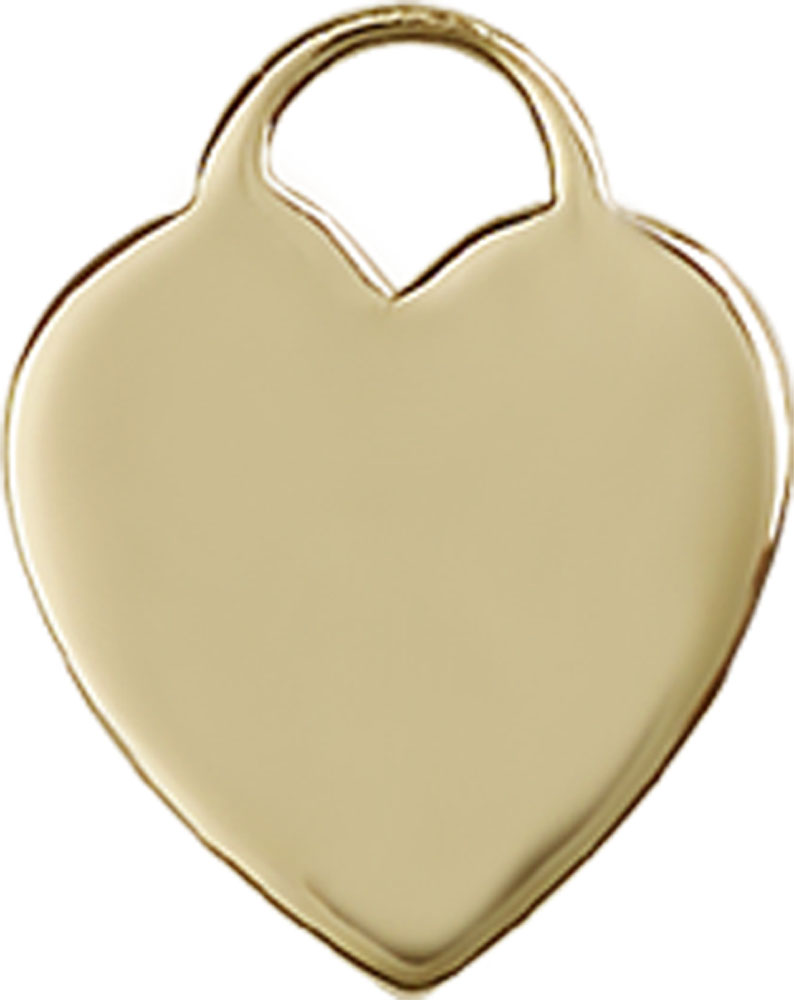 14kt Gold Heart Medal