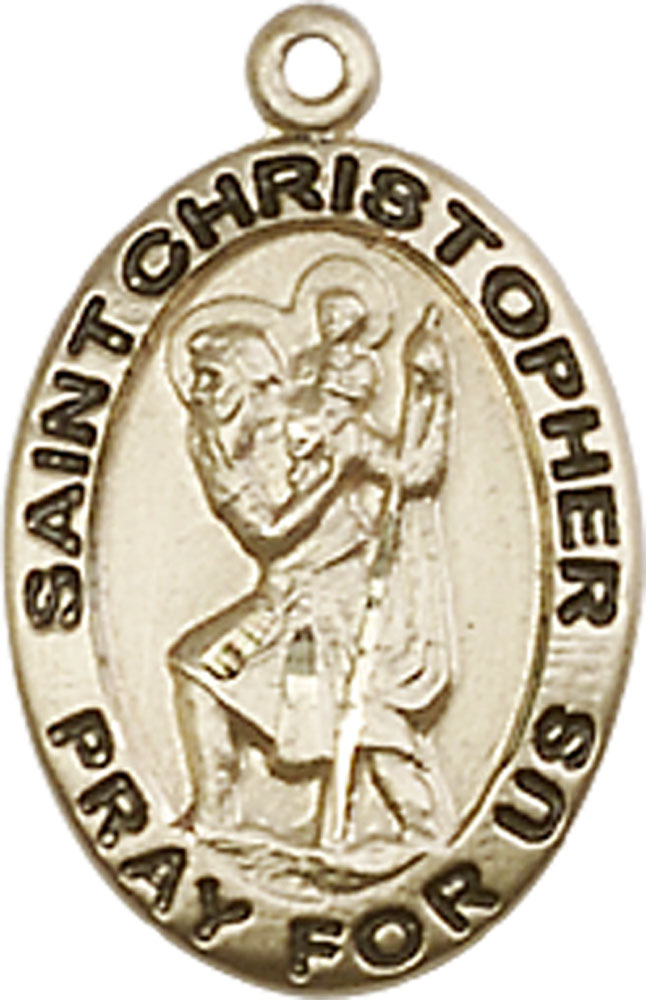 14kt Gold Filled Saint Christopher Medal