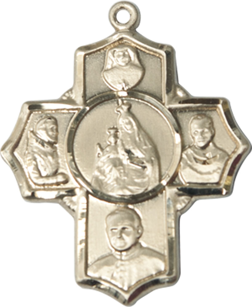 14kt Gold Filled Polish 4-Way Medal