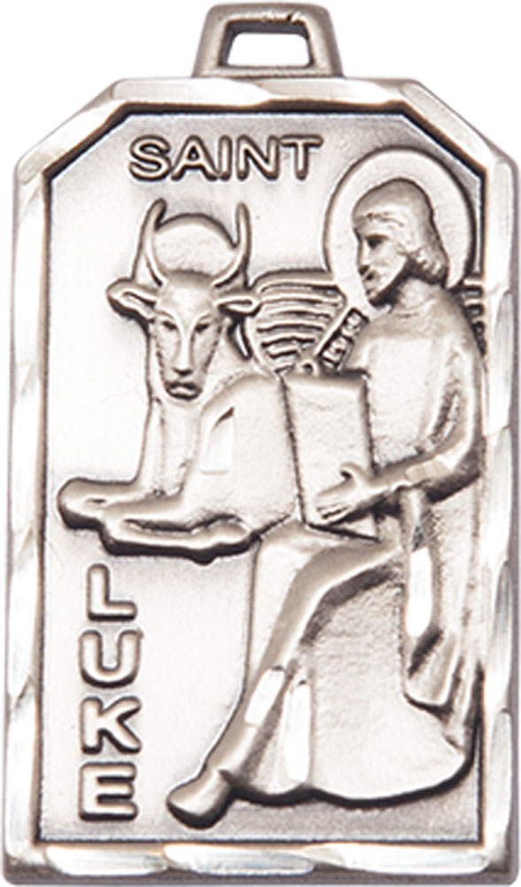 Sterling Silver Saint Luke the Apostle Medal
