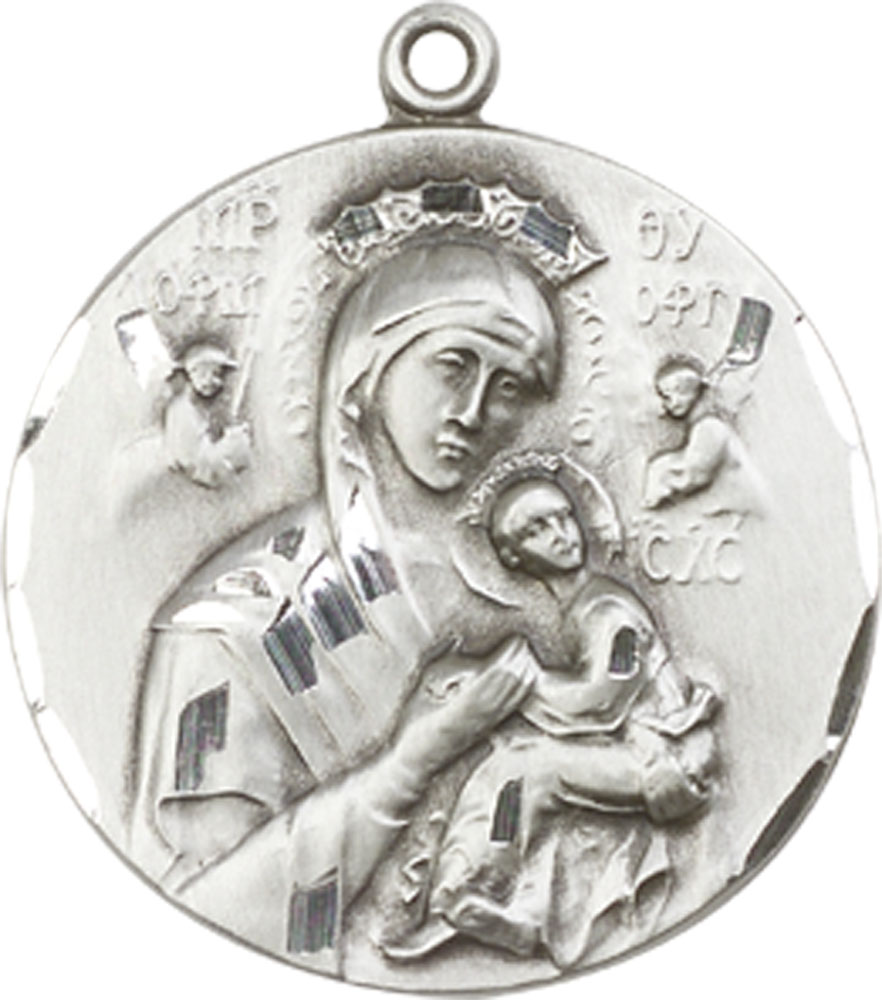 Sterling Silver Our Lady of Perpetual Help Medal