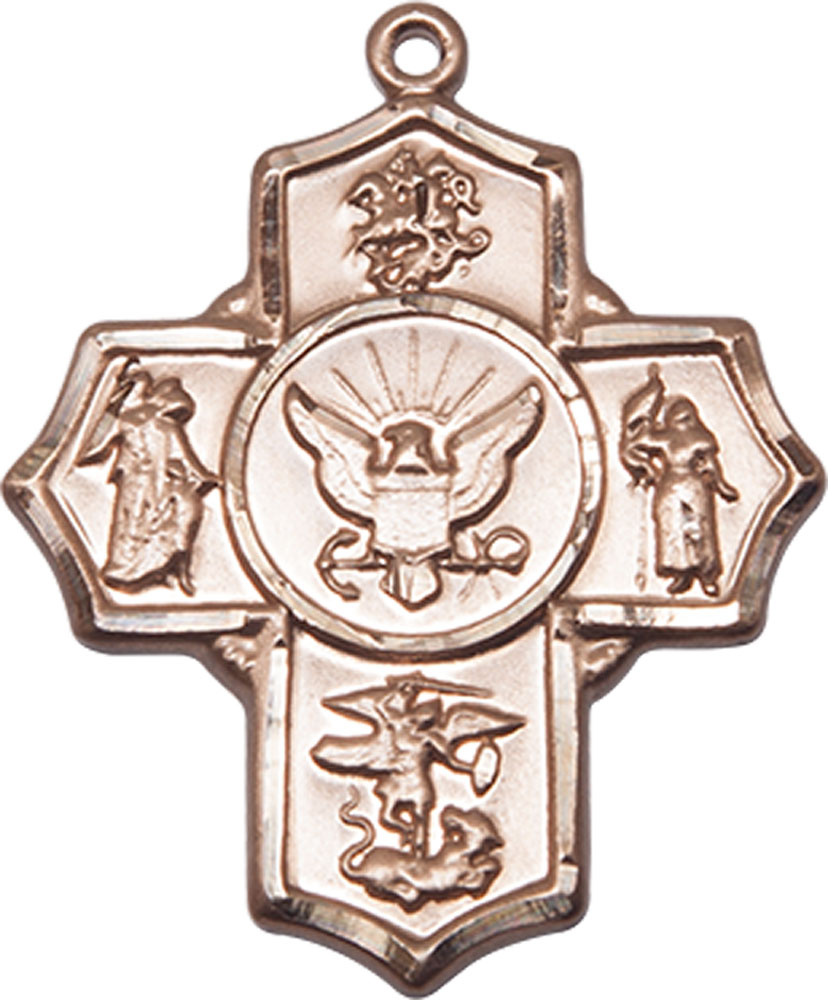 14kt Gold Filled 5-Way Navy Medal