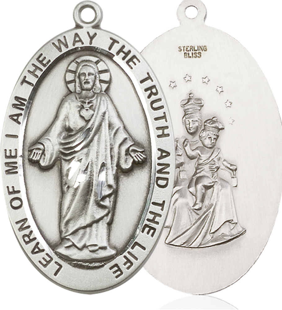 Sterling Silver Scapular Medal