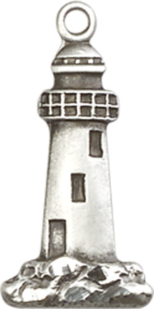 Sterling Silver Lighthouse Medal