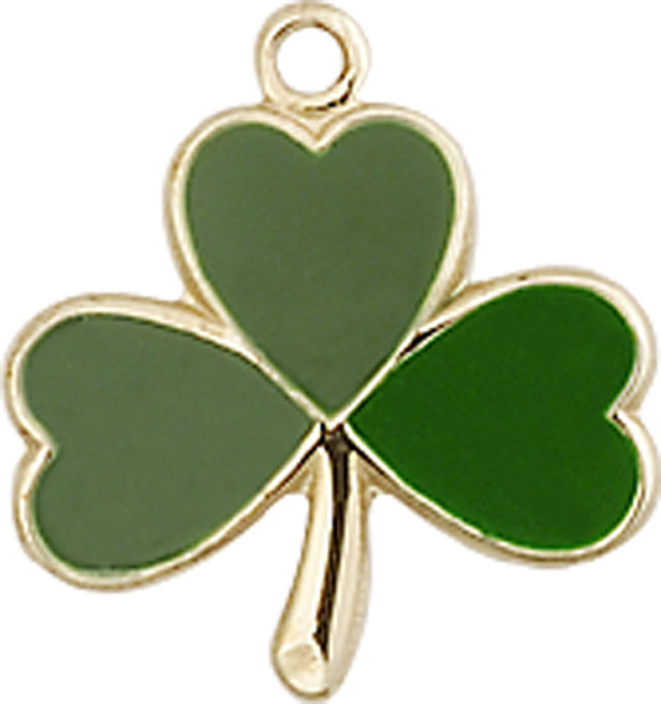 14kt Gold Filled Shamrock Medal