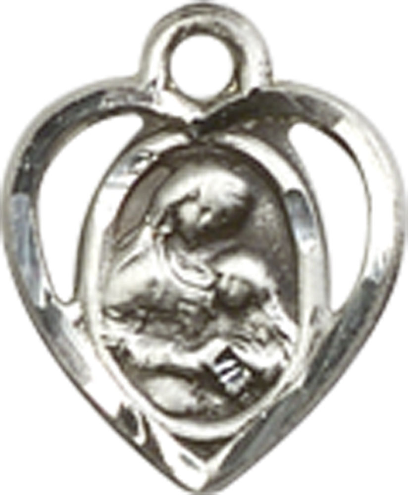 Sterling Silver Saint Ann Medal