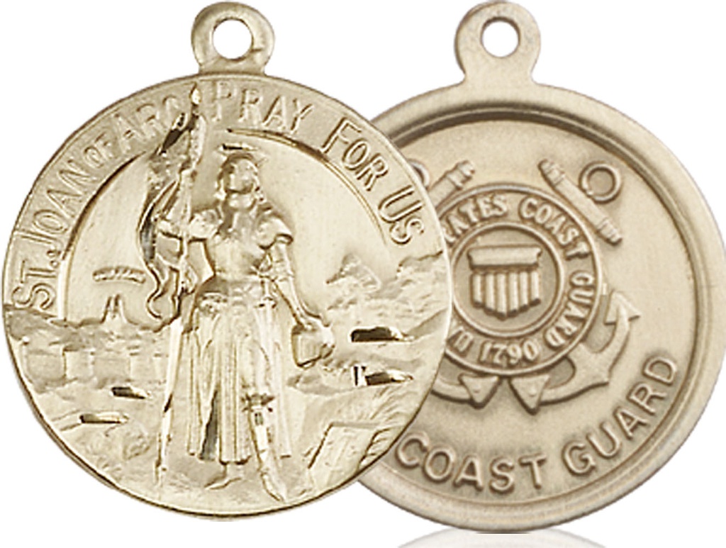 14kt Gold Saint Joan of Arc Coast Guard Medal
