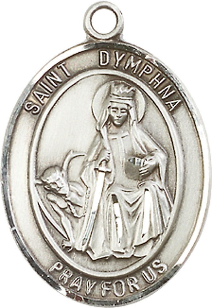 Sterling Silver Saint Dymphna Medal