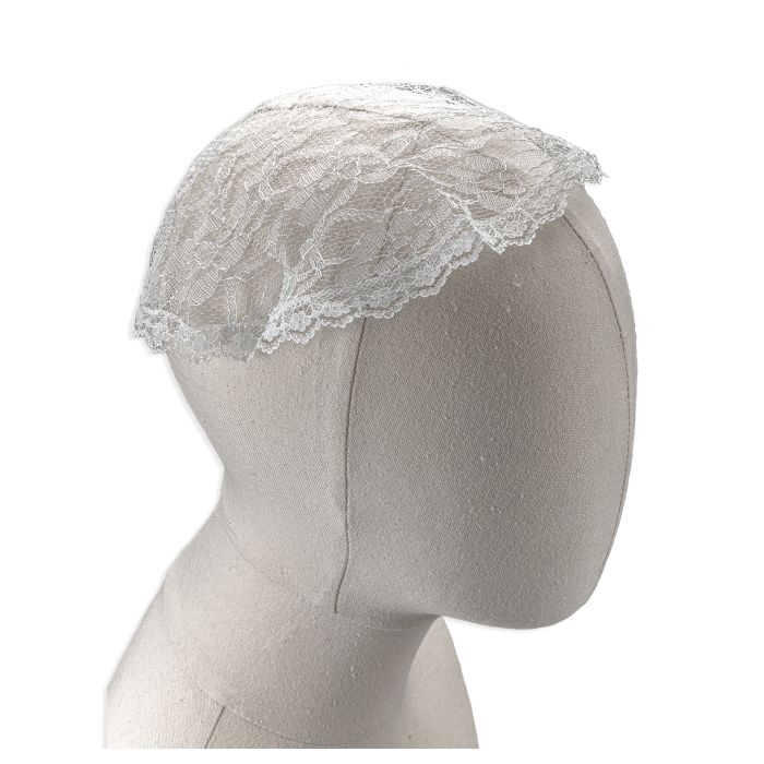 White Lace Prayer Cap
