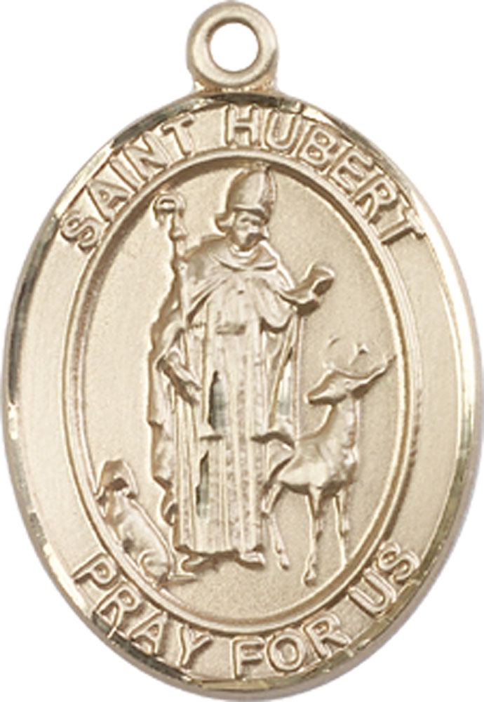 14kt Gold Filled Saint Hubert of Liege Medal