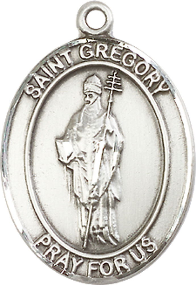 Sterling Silver Saint Gregory the Great Medal
