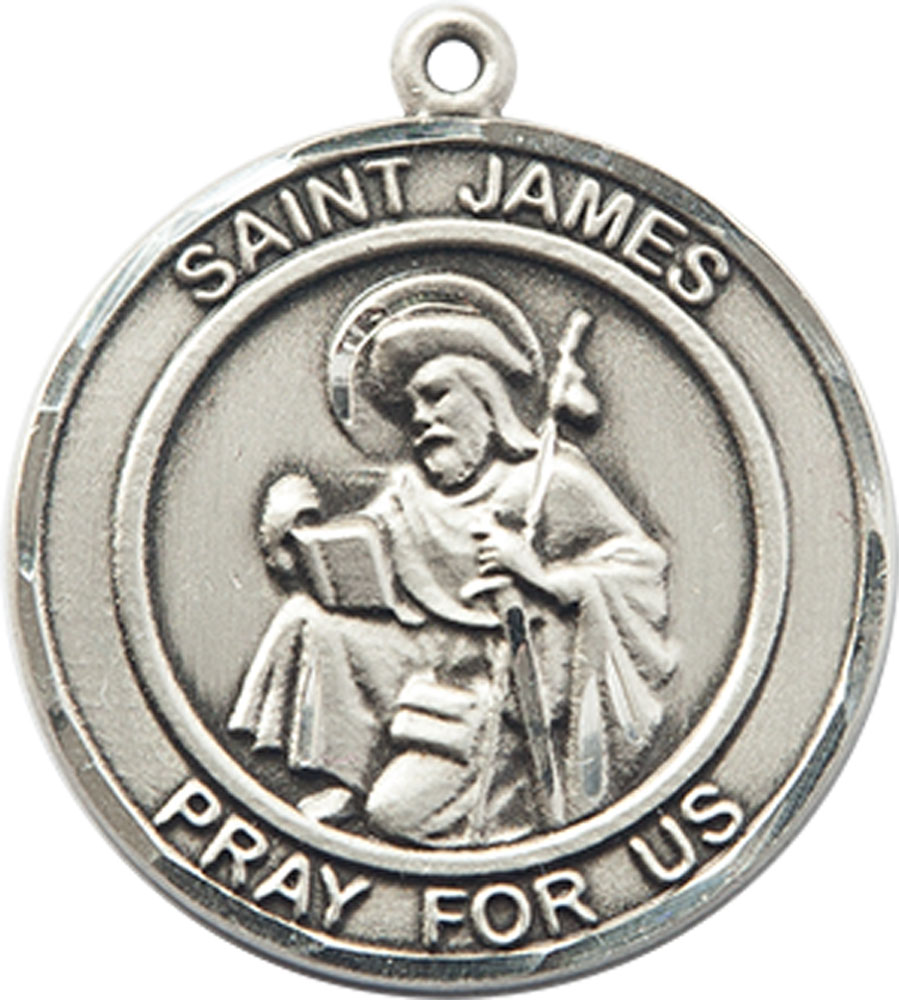 Sterling Silver Saint James the Greater Medal