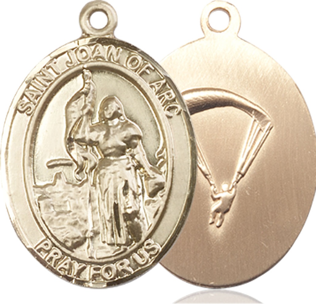 14kt Gold Filled Saint Joan of Arc Paratrooper Medal