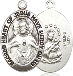 [3988SS] Sterling Silver Scapular Medal