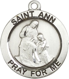 [4050SS] Sterling Silver Saint Ann Medal