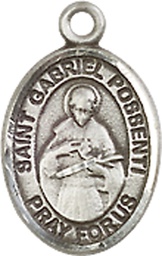 [9279SS] Sterling Silver Saint Gabriel Possenti Medal