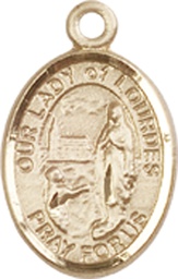 [9288GF] 14kt Gold Filled Our Lady of Lourdes Medal