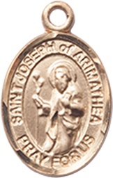 [9300GF] 14kt Gold Filled Saint Joseph of Arimathea Medal