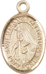 [9301GF] 14kt Gold Filled Saint Margaret of Cortona Medal