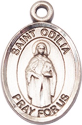 [9319SS] Sterling Silver Saint Odilia Medal